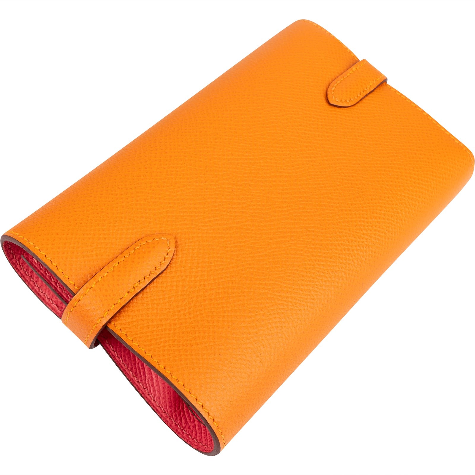 Hermès Epsom Leather Kelly Compact Wallet - vintageandkickz