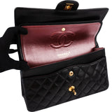 Chanel Quilted Lambskin Medium Double Flap Shoulder Bag