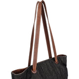 Chanel Maxi Denim CC Stitch Tote Shoulder Bag