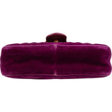 Gucci Velvet Matelassé GG Marmont Small Crossbody Bag