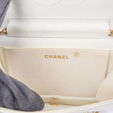Chanel Quilted Lambskin 24K Gold Mini Crossbody Bag