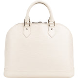 Louis Vuitton White Epi Leather Alma PM Handbag