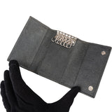 Balenciaga Grey Arena Leather Classic City Key Holder