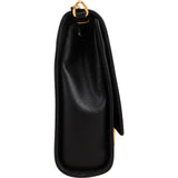 Prada Saffiano Leather Round Lock Flap Small Crossbody Bag
