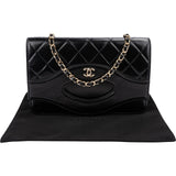Chanel Quilted Lambskin Top Handle Wallet On Chain Crossbody Bag
