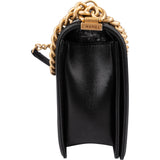 Chanel Quilted Lambskin Single Flap Boy Crossbody Bag
