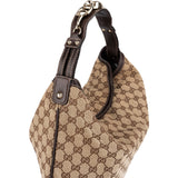 Gucci Monogram GG Canvas Horsebit Hobo Shoulder Bag