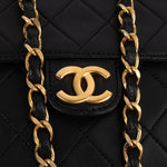 [🔄️B23 / F15] Chanel Quilted Lambskin Medium Double Flap Shoulder Bag - vintageandkickz