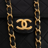 [🔄️B23 / F15] Chanel Quilted Lambskin Medium Double Flap Shoulder Bag - vintageandkickz