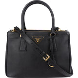 Prada Saffiano Leather Small Galleria Handbag