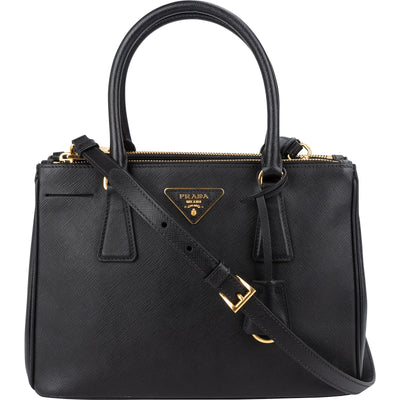 Prada Saffiano Leather Small Galleria Handbag