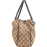Gucci Monogram Canvas Twin GG Shoulder Bag