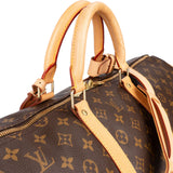 Louis Vuitton Monogram Canvas Keepall 55 Bandoulière Travel Bag