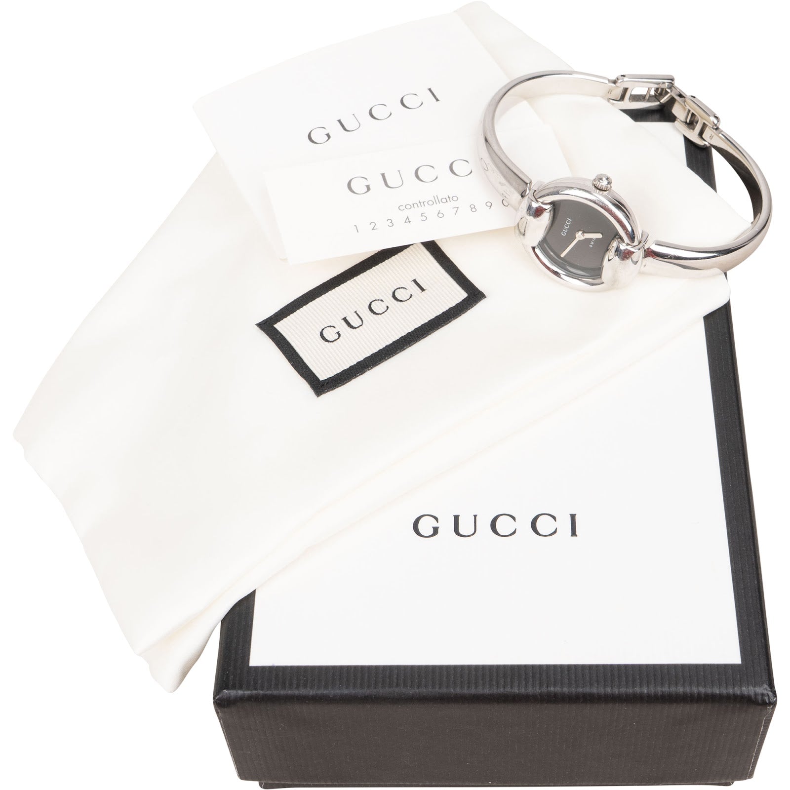Gucci Silver Tone 1400L Women Watch - vintageandkickz
