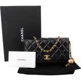 Chanel Quilted Lambskin Pearl Crush Wallet On Chain Crossbody Bag