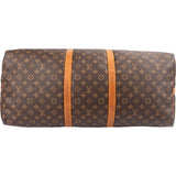 Louis Vuitton Monogram Canvas Keepall 60 Bandoulière Travel Bag