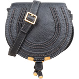 Chloé Grained Calfskin Marcie Small Saddle Crossbody Bag