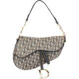 Christian Dior Oblique Trotter Monogram Canvas Saddle Shoulder Bag