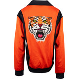 Gucci Orange Tiger Embellished Bomber Track Jacket (XL)