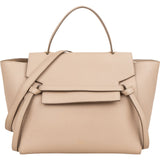 Celine Beige Grained Calfskin Belt Handbag