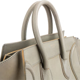 Céline Green Smooth Leather Large Luggage Handbag