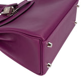 Hermès Swift Anemone Kelly Palladium 25 Sellier Handbag