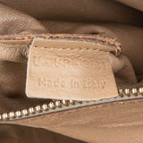 Céline Brown Leather Luggage Tote Handbag