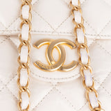 Chanel Quilted Leather Small Wavy CC Crossbody Bag