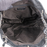 Chanel Quilted Calfskin Expandable Zip Around Drawstring Tote Shoulder Bag