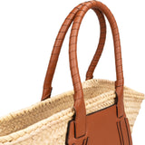 Chloé Marcie Basket Raffia Shoulder Bag