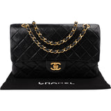 Chanel Quilted Lambskin Medium 24K Gold Double Flap Shoulder Bag