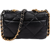 Chanel 19 Quilted Lambskin Medium Single  Flap Crossbody Bag