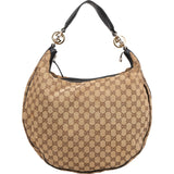 Gucci Monogram GG Canvas Interlocking G Hobo Shoulder Bag