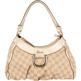 Gucci Monogram GG Canvas Abbey D-Ring Hobo Shoulder Bag