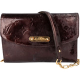 Louis Vuitton Monogram Vernis Bel Air Wallet Pochette Crossbody Bag