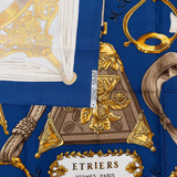 Hermès Etriers Silk Carre 90 Scarf Tuch