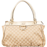 Gucci Monogram GG Canvas Abbey D-Ring Tote Shoulder Bag