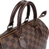 Louis Vuitton Monogram Damier Ebene Canvas Speedy 25 Handbag