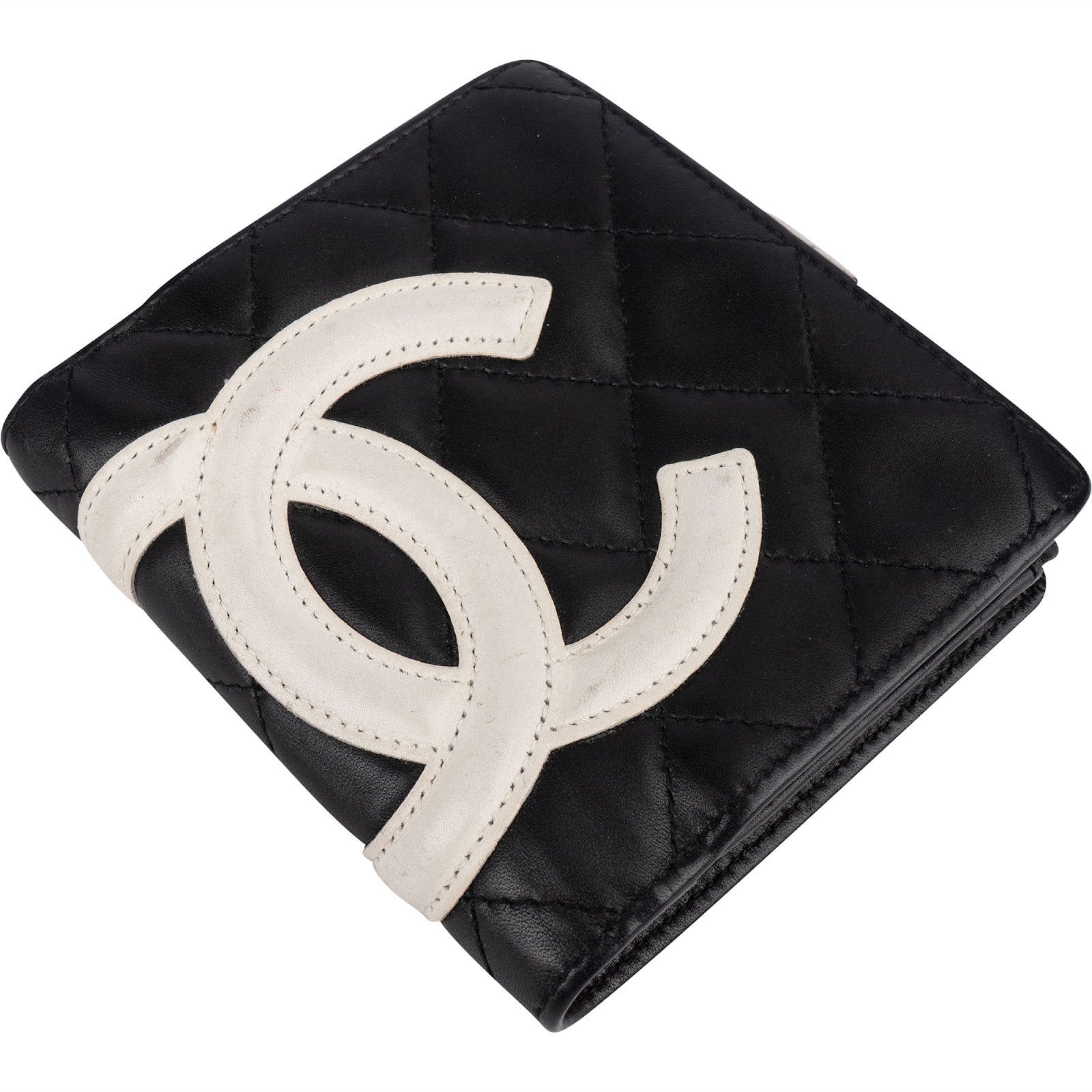[🔄️B11 / F32] Chanel Quilted Lambskin Cambon Bifold Wallet - vintageandkickz