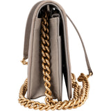 Chanel Quilted Caviar Leather Boy Wallet On Chain Crossbody Bag