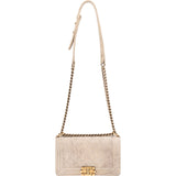 Chanel Quilted Iridescent Medium Boy Single Flap Crossbody Bag