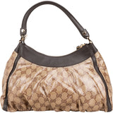 Gucci Monogram Coated Canvas GG Abbey D-Ring Shoulder Bag