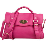 Mulberry Pebbled Leather Alexa Satchel Handbag