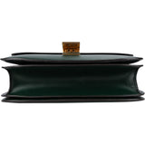 Celine Classic Dark Green Boxcalf Leather Medium Box Crossbody Bag
