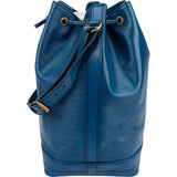 Louis Vuitton Blue Epi Leather Sac Noé Grande Shoulder Bag