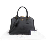 Prada Black Saffiano Leather Promenade Handbag