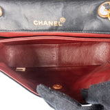 Chanel Quilted Lambskin 24K Gold Single Flap Crossbody Bag