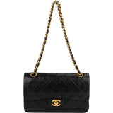 Chanel Quilted Lambskin 24K Small Double Flap Shoulder Bag