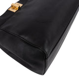 Fendi Black Leather Mini Peekaboo Handbag