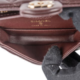 Chanel Quilted Lambskin Extra Mini Miniatur Double Flap Pendant Bag